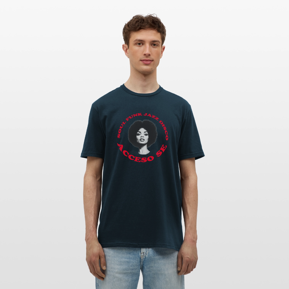 Where Music Lives – Powered by Acceso Family, T-shirt unisex - marinblå