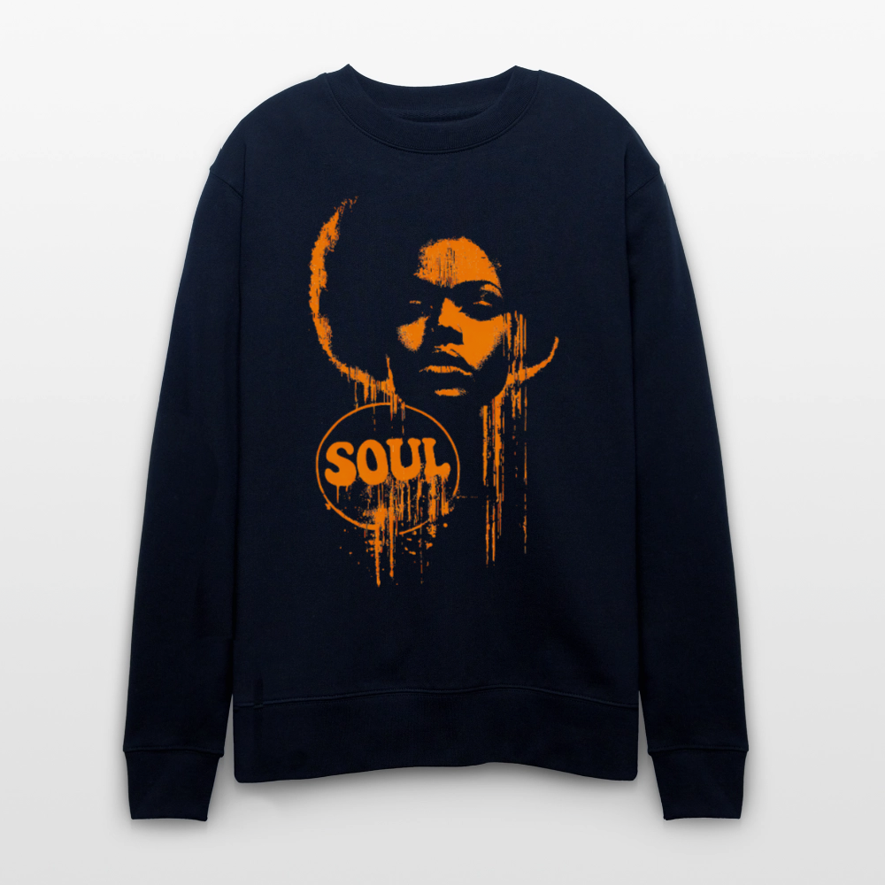 SOUL GLOW, Ekologisk sweatshirt CHANGER unisex från Stanley/Stella - marinblått