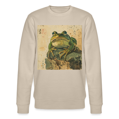 Grodan i Skymningen, Ekologisk sweatshirt CHANGER unisex från Stanley/Stella - beige