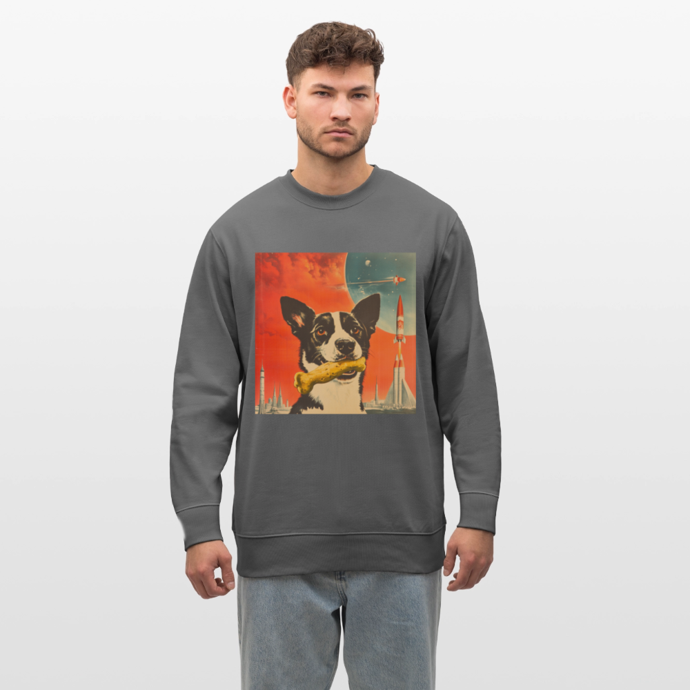 Stjärnorna Nära, Ekologisk sweatshirt CHANGER unisex från Stanley/Stella - kolgrå