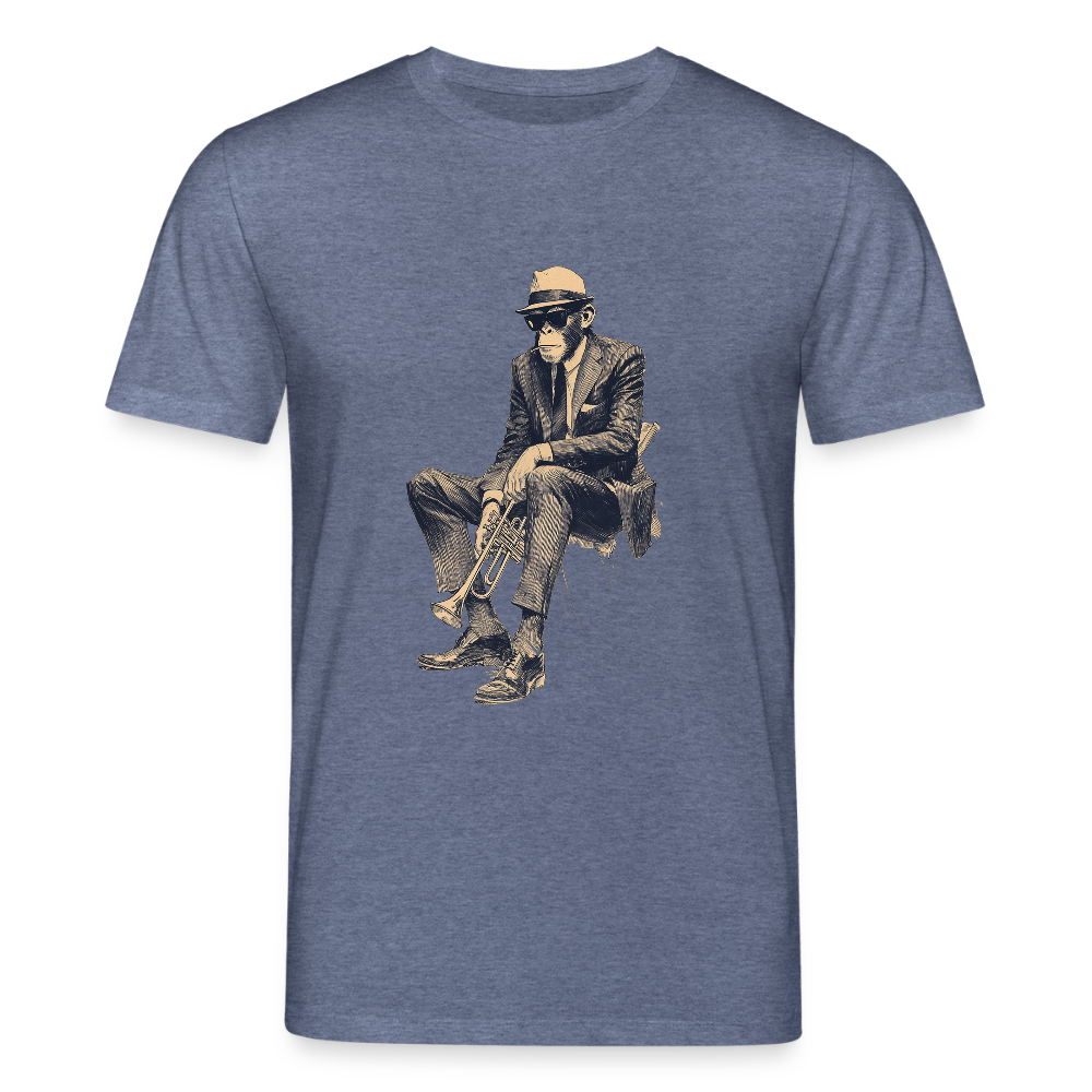 Be-Bop Monkey Business - mörkblåmelerad