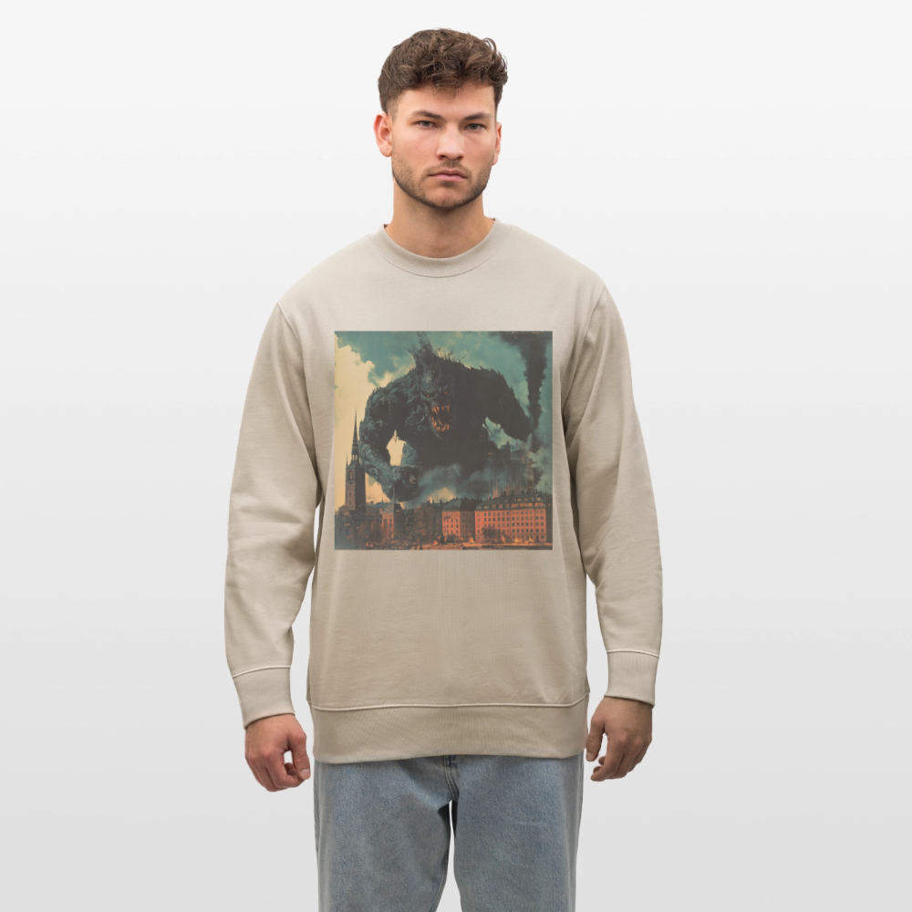 Helvetesstorm över Staden, Ekologisk sweatshirt CHANGER unisex från Stanley/Stella - beige