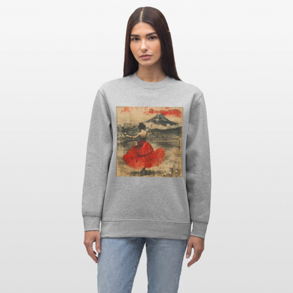 Flamenco i Solens Land, Ekologisk sweatshirt CHANGER unisex från Stanley/Stella - gråmelerad