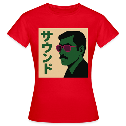 Nippon Sound, T-shirt dam - röd