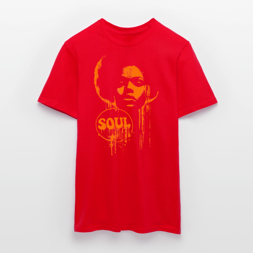 SOUL GLOW, T-shirt unisex - röd