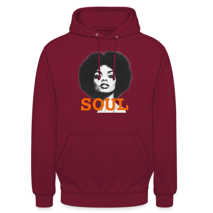 Luvtröja unisex - bordeaux