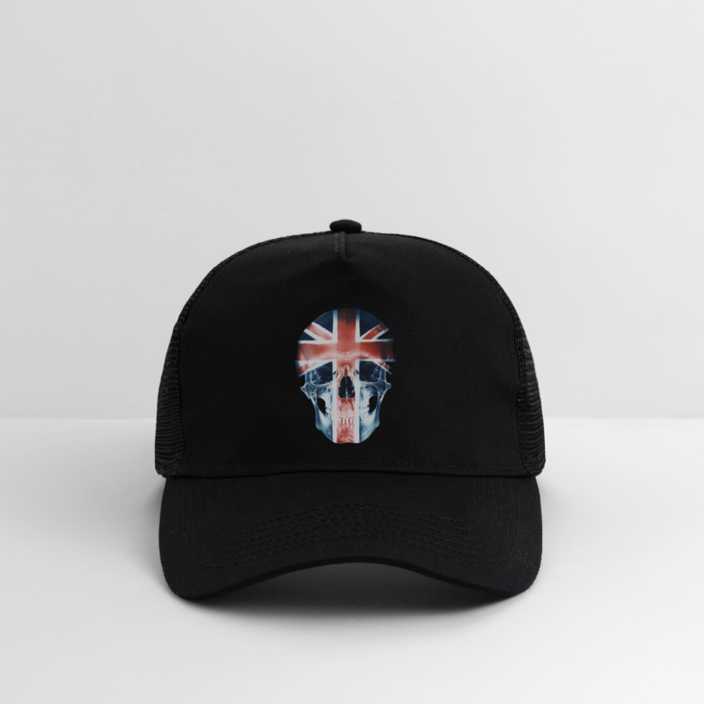 God Save the Skull, Trucker Cap - svart/svart