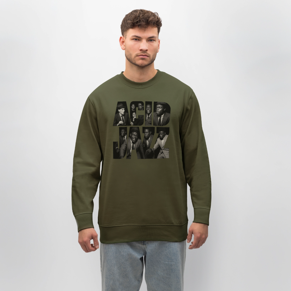 80s Club Jazzdance, Ekologisk sweatshirt CHANGER unisex från Stanley/Stella - kaki