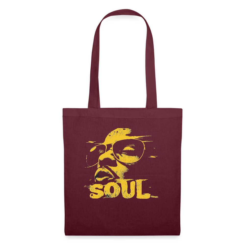Funky Soul tygväska i vinröd — musikinspirerad accessoar från Acceso