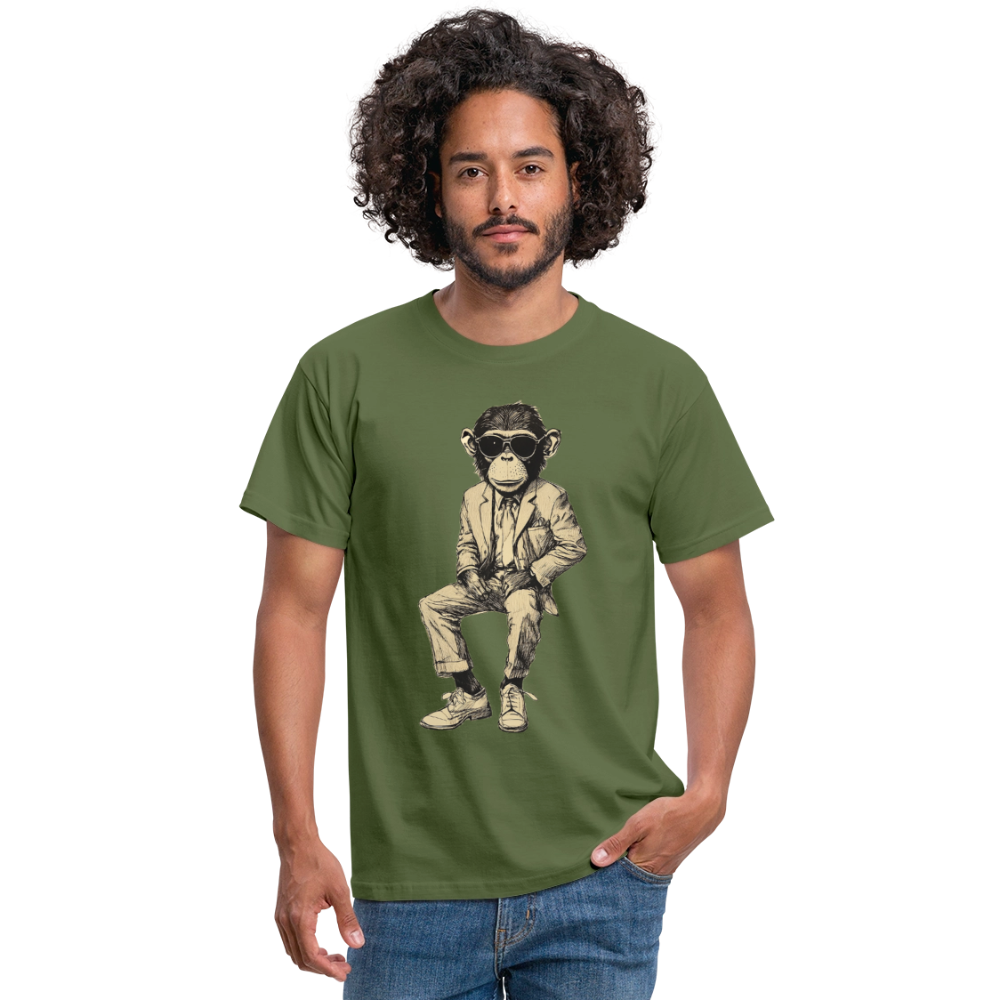 Mod Monkey, T-shirt herr - Militärgrön