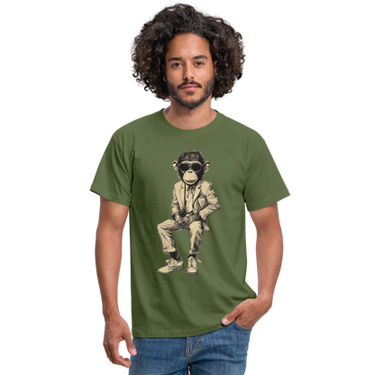 Mod Monkey, T-shirt herr - Militärgrön