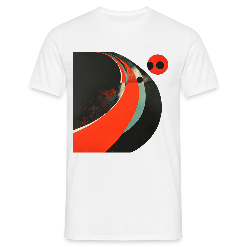 Distant Vinyl Dreams, T-shirt herr - vit