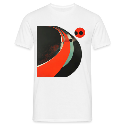 Distant Vinyl Dreams, T-shirt herr - vit