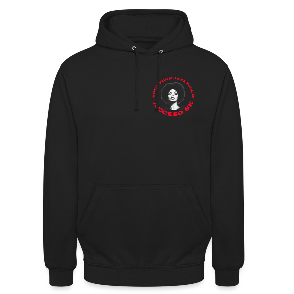 Where Music Lives – Powered by Acceso Family (small print), Luvtröja unisex - svart