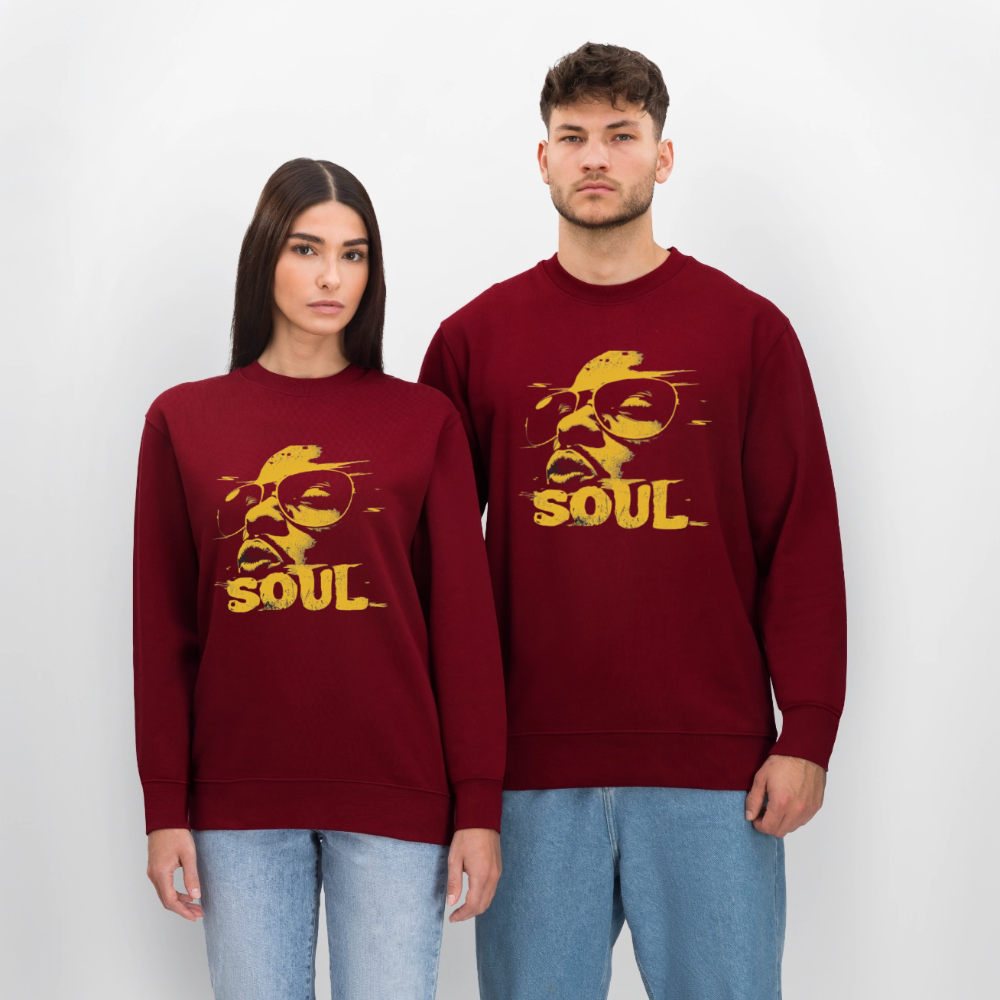 Funky Soul, Ekologisk sweatshirt CHANGER unisex från Stanley/Stella - vinröd