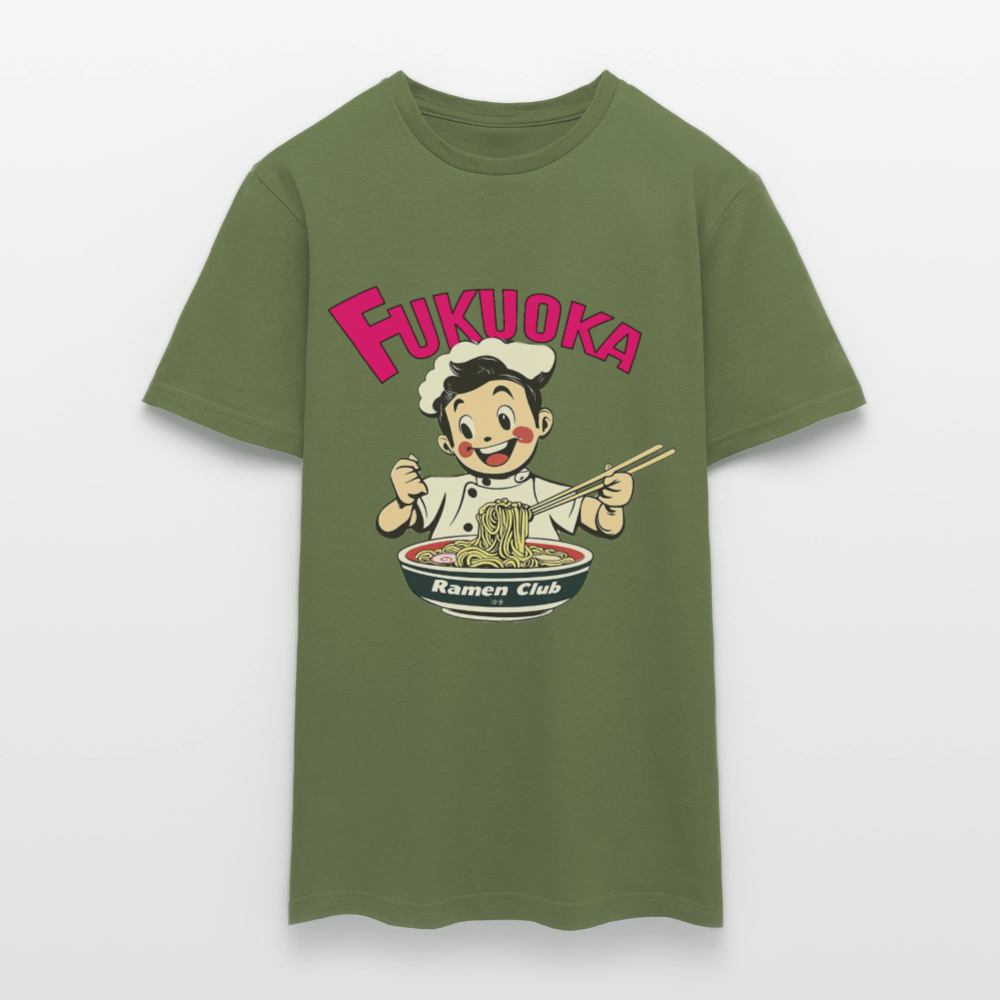 Fukuoka Ramen Club, T-shirt herr - Militärgrön