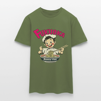 Fukuoka Ramen Club, T-shirt herr - Militärgrön