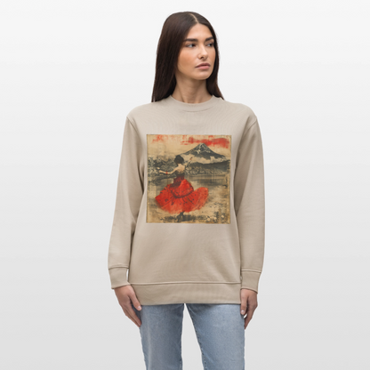 Flamenco i Solens Land, Ekologisk sweatshirt CHANGER unisex från Stanley/Stella - beige