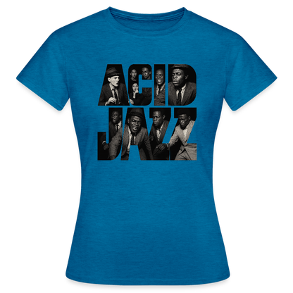 80s Club Jazzdance, T-shirt dam - antikblå safirljung