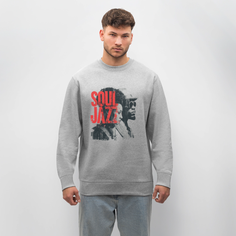 The Essence of Soul Jazz, Ekologisk sweatshirt CHANGER unisex från Stanley/Stella - gråmelerad