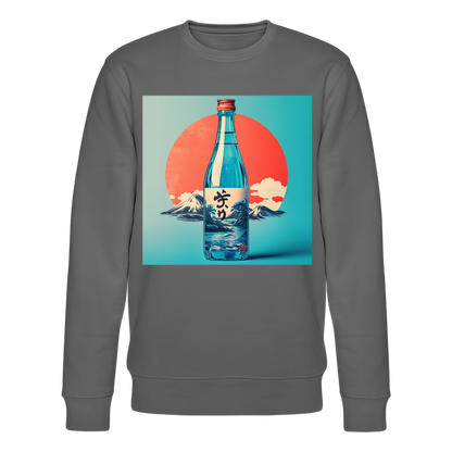 Stillhet i glas, Ekologisk sweatshirt CHANGER unisex från Stanley/Stella - kolgrå