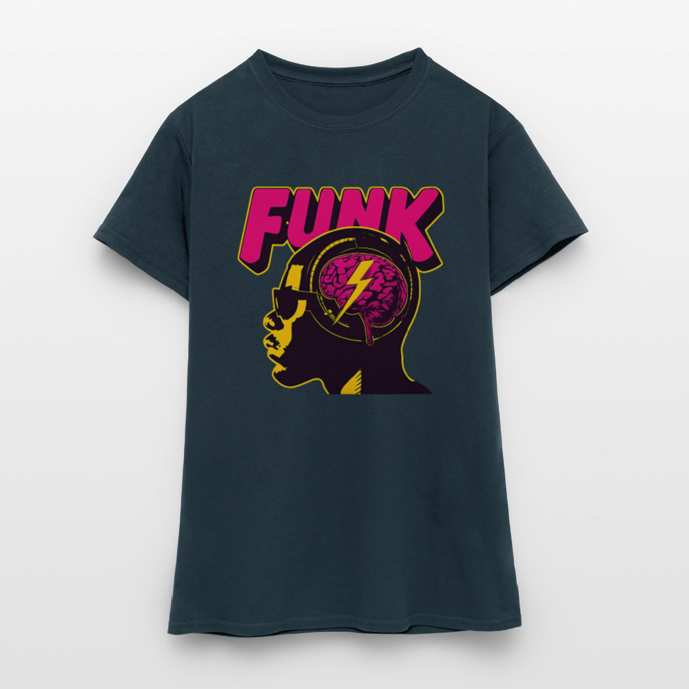Funk Head, T-shirt dam - marinblå