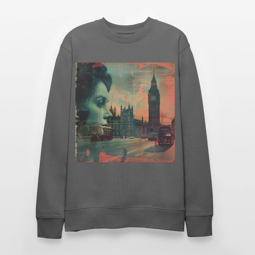 The Beat of London, Ekologisk sweatshirt CHANGER unisex från Stanley/Stella - kolgrå