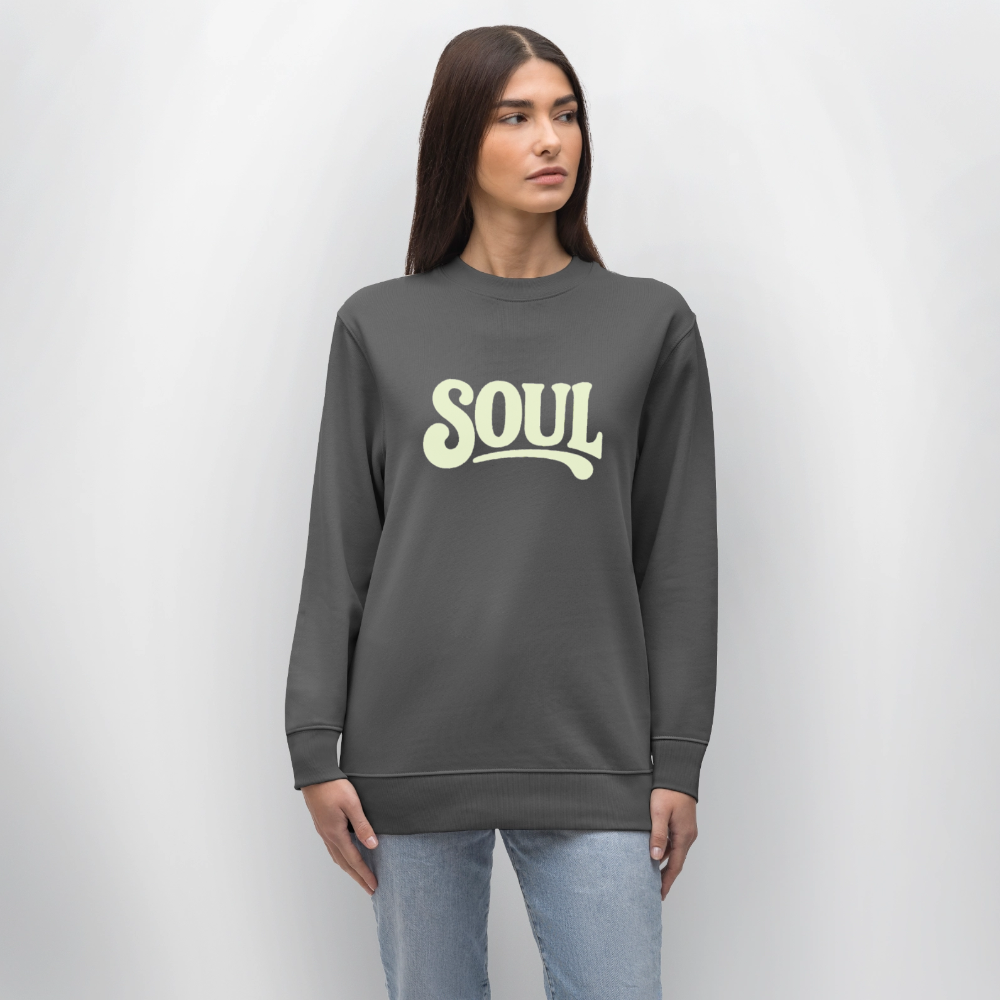 All About Soul, Ekologisk sweatshirt CHANGER unisex från Stanley/Stella - kolgrå