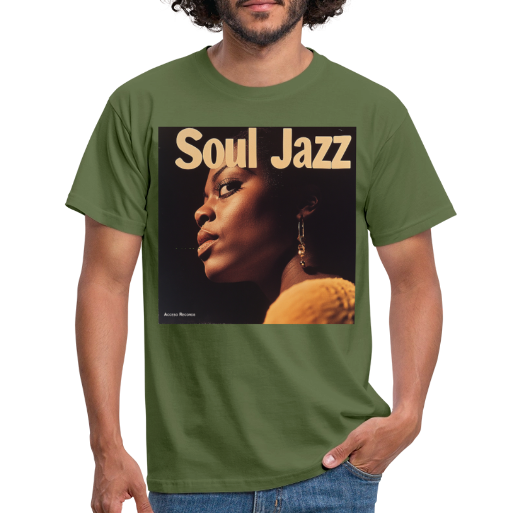 Acceso's Soul Groove: Jazz with a Beat, T-shirt herr - Militärgrön