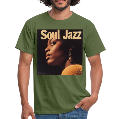 Acceso's Soul Groove: Jazz with a Beat, T-shirt herr - Militärgrön