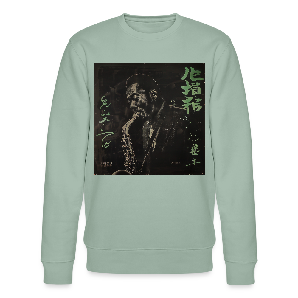 Nasi Goreng Prabowo 1972, Ekologisk sweatshirt CHANGER unisex från Stanley/Stella - ljus grågrön
