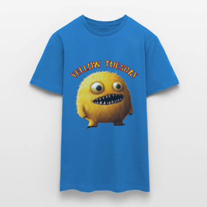 Yellow Tuesday – Funky, Not Blue, T-shirt herr - kungsblå