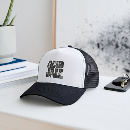 80s Club Jazzdance, Trucker Cap - vit/svart