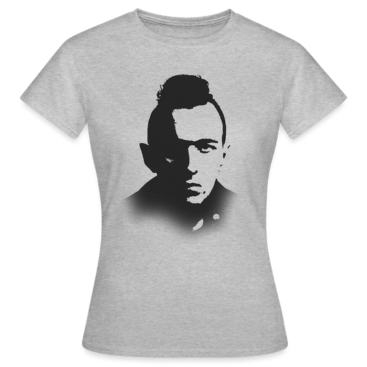 Stencil of Rebellion, T-shirt dam - gråmelerad