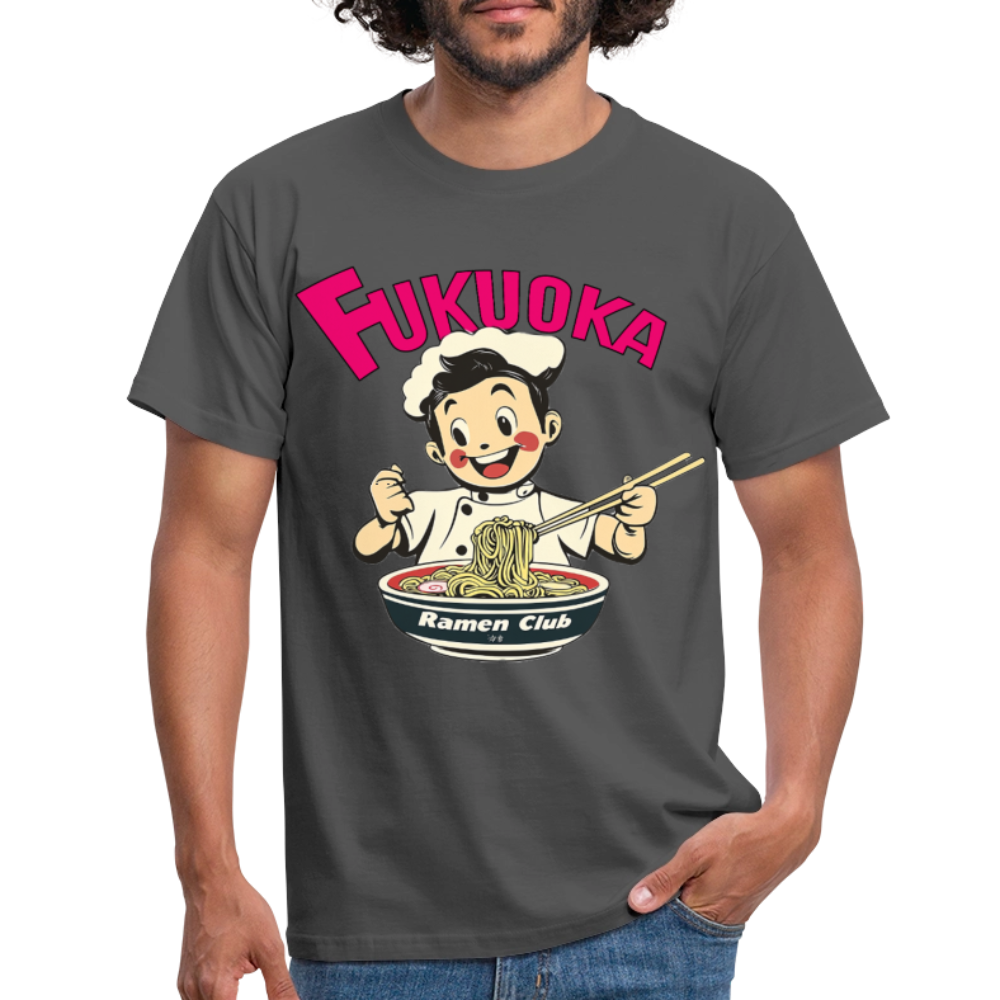 Fukuoka Ramen Club, T-shirt herr - kolgrå