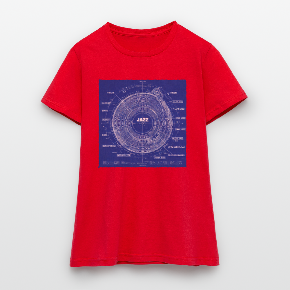 Kind of Blueprint, T-shirt dam - röd