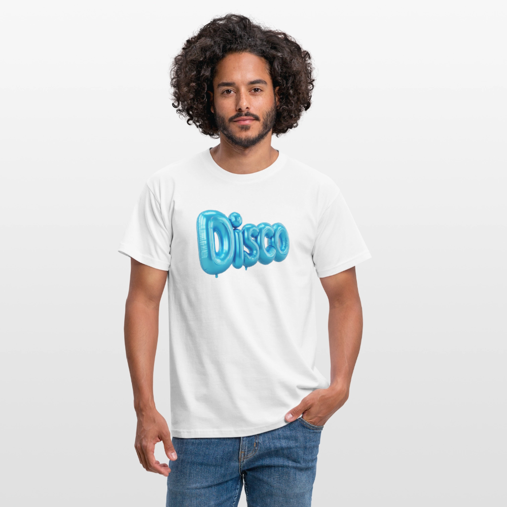Pump the Disco, T-shirt herr - vit
