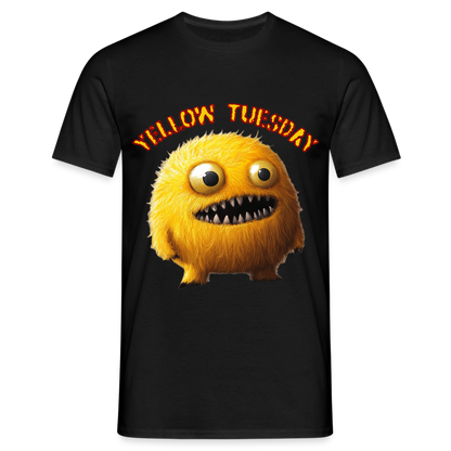 Yellow Tuesday – Funky, Not Blue, T-shirt herr - svart