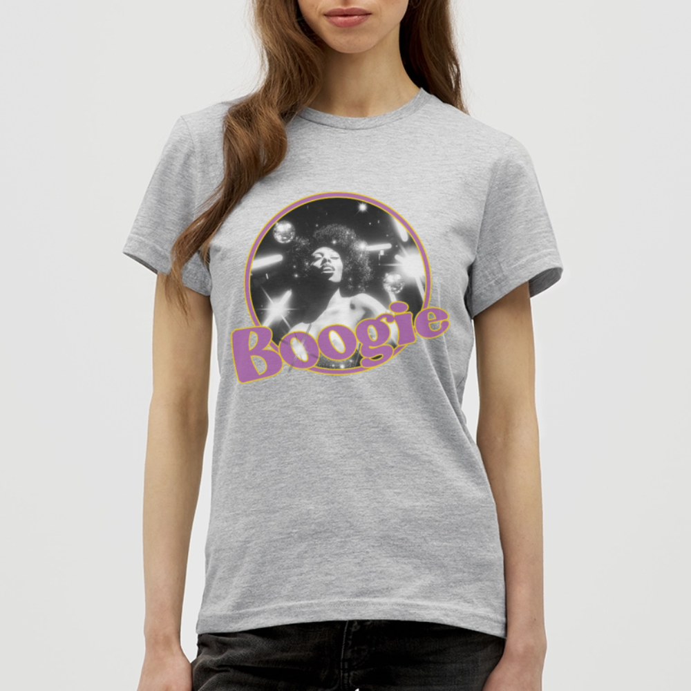 Electric Groove, T-shirt dam - gråmelerad