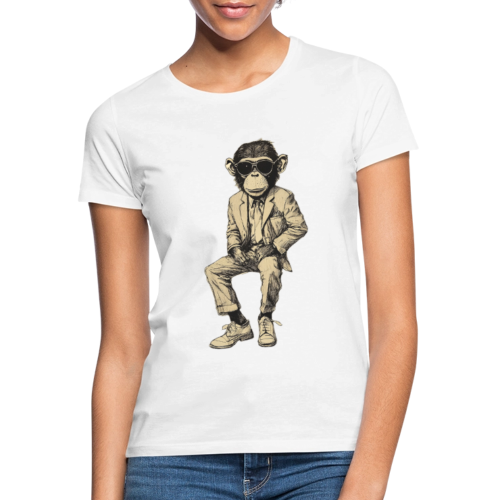 Mod Monkey, T-shirt dam - vit