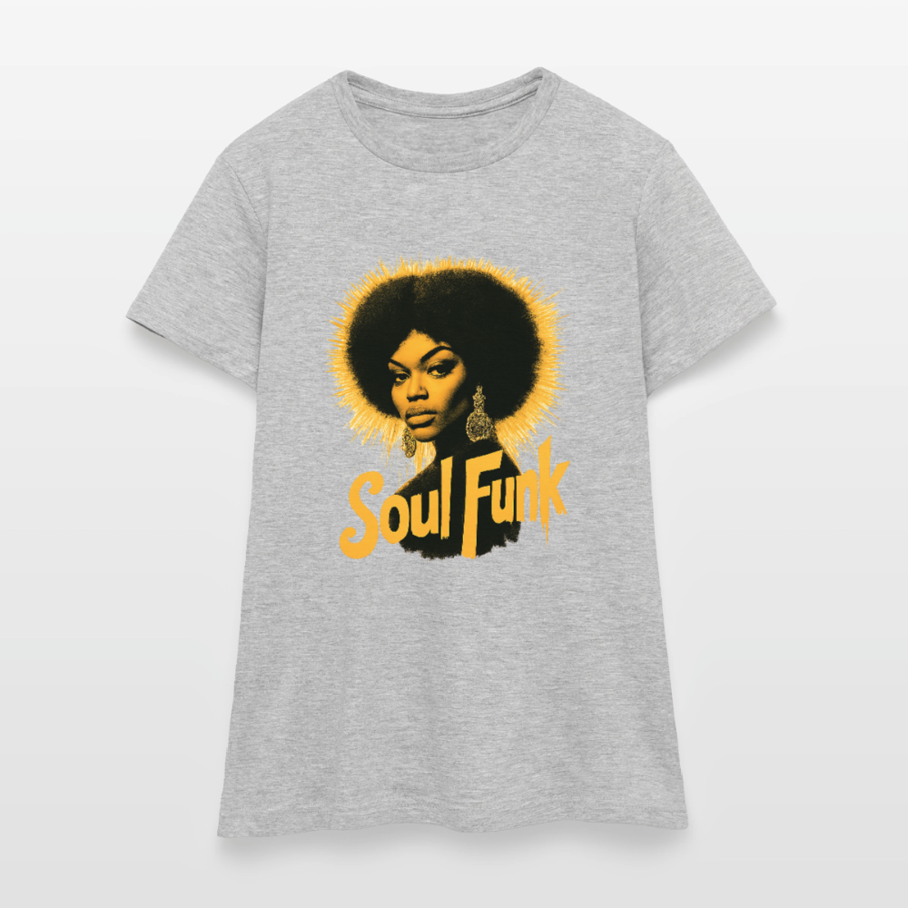 T-shirt dam - gråmelerad