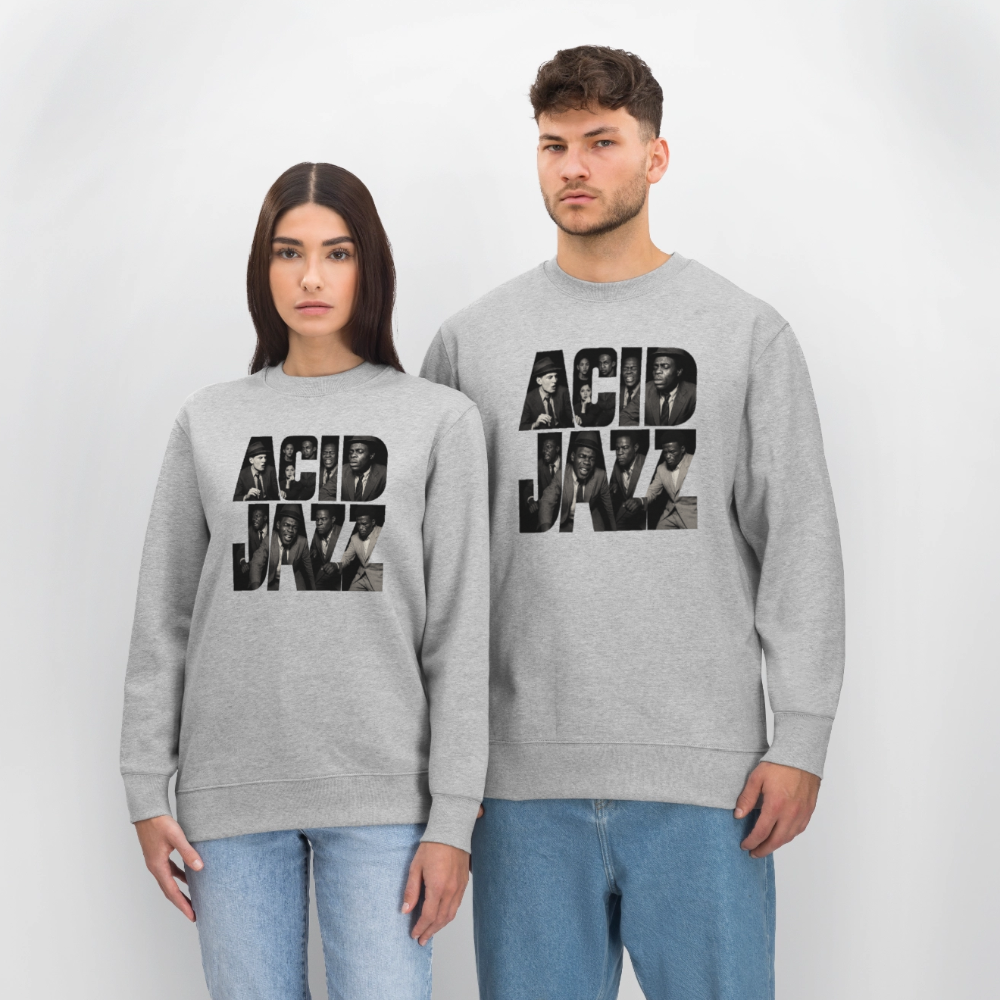 80s Club Jazzdance, Ekologisk sweatshirt CHANGER unisex från Stanley/Stella - gråmelerad