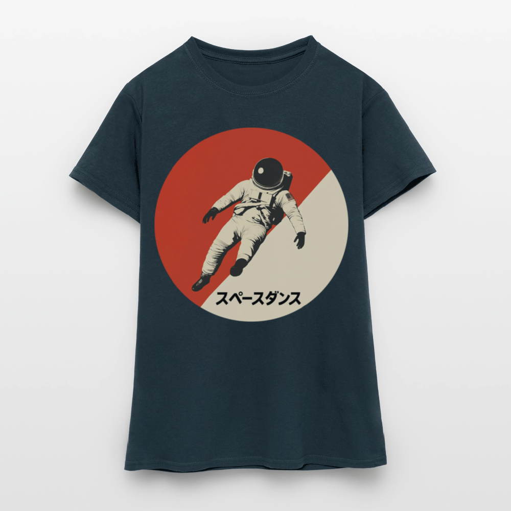 Space Dance, T-shirt dam - marinblå