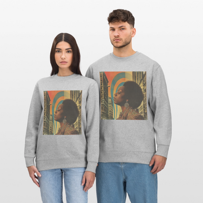 Jazz in the Moonlight, Ekologisk sweatshirt CHANGER unisex från Stanley/Stella - gråmelerad