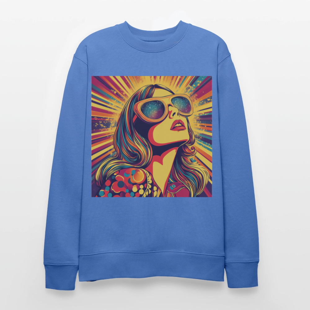 Disco Fever, Ekologisk sweatshirt CHANGER unisex från Stanley/Stella - blå