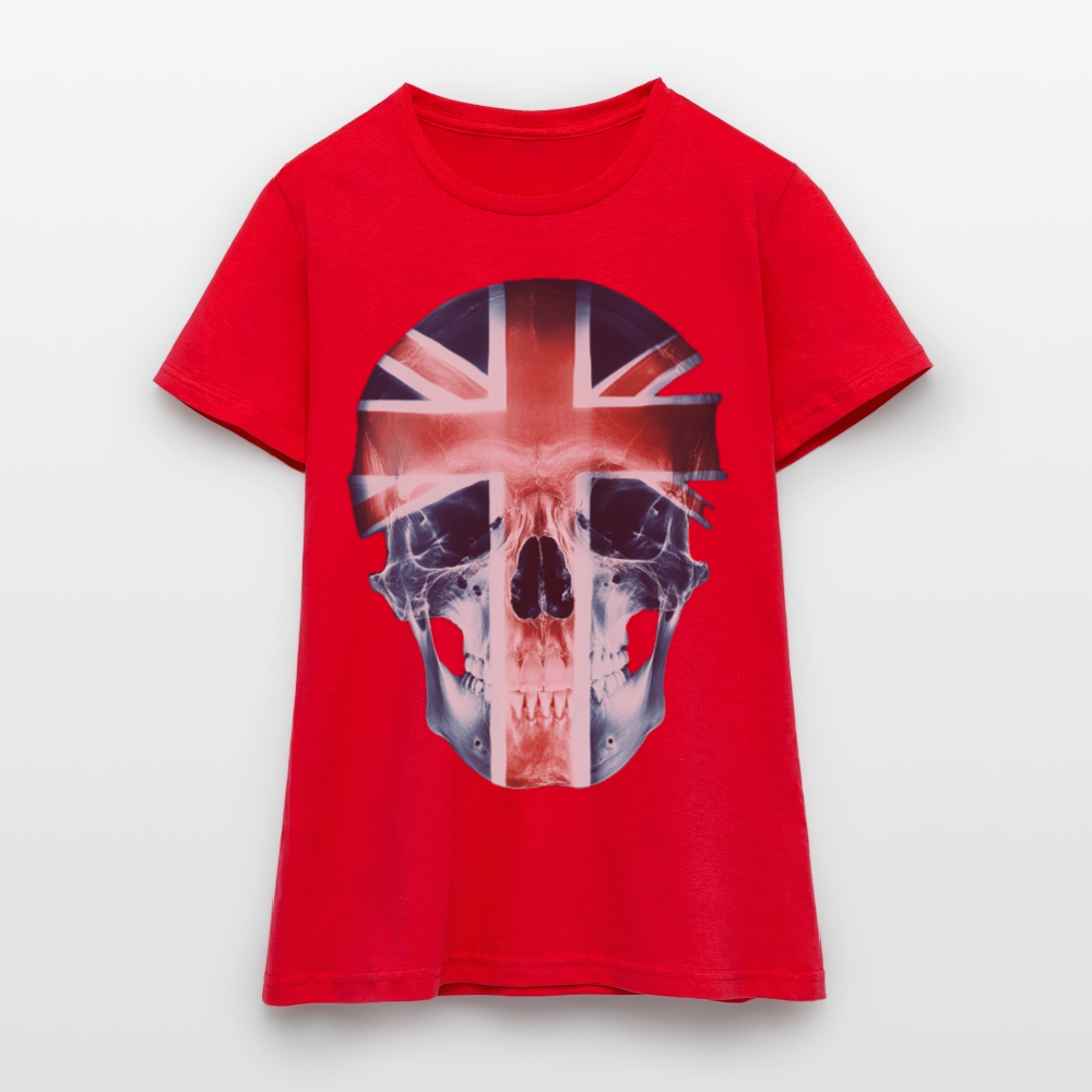 God Save the Skull, T-shirt dam - röd