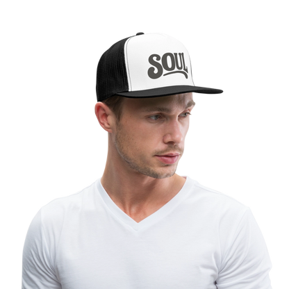 All About Soul, Trucker Cap - vit/svart