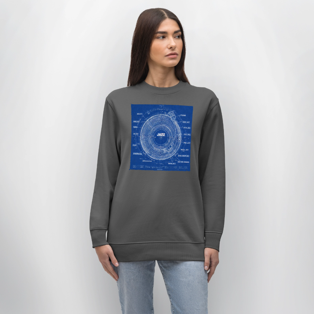Kind of Blueprint, Ekologisk sweatshirt CHANGER unisex från Stanley/Stella - kolgrå
