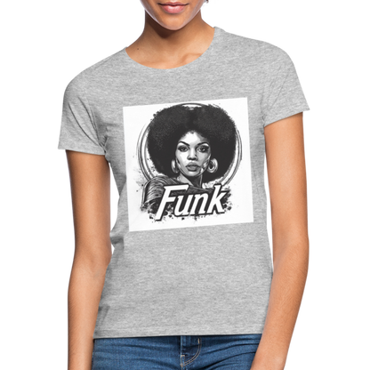 Funk Queen: Power in Motion, T-shirt dam - gråmelerad