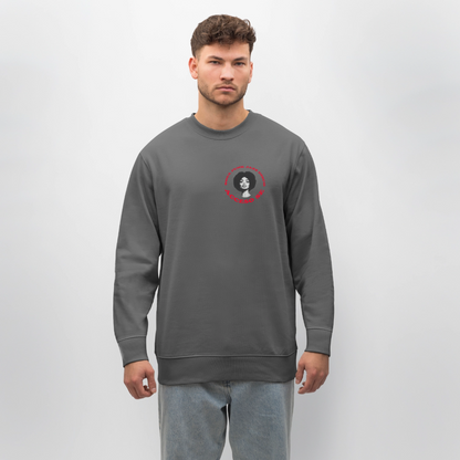 Where Music Lives – Powered by Acceso Family (small print), Ekologisk sweatshirt CHANGER unisex från Stanley/Stella - kolgrå